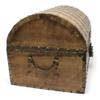 Nautical Cove Antiqued Finished Wood Treasure Chest with Decorative Rivets and Reinforcing Iron Strips with Lock and Skeleton Keys (Light Antique, X-Large 16x12x12) view 2
