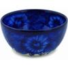 Polmedia Polish Pottery Bowl 5-inch UNIKAT - Divine Cobalt Pattern Handmade in Boleslawiec Poland by Ceramika Bona + Certificate of Authenticity view 1