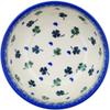 Polmedia Polish Pottery Bowl 5-inch - Lucky Clovers Pattern Handmade in Boleslawiec Poland by Ceramika Bona + Certificate of Authenticity view 2