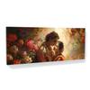 Sense Canvas Radha Eternal Love Embrace 6 Canvas Art - Home Decor Wall Art Print Poster Painting Small 20x8 / 1.5" view 1