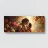 Sense Canvas Radha Eternal Love Embrace 6 Canvas Art - Home Decor Wall Art Print Poster Painting Small 20x8 / 1.5" view 4
