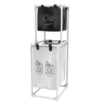 HTBNFYY modern laundry basket Washing Basket with Compartment laundry cabinet laundry used in laundry room bedroom bathroom,White