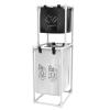 HTBNFYY modern laundry basket Washing Basket with Compartment laundry cabinet laundry used in laundry room bedroom bathroom,White view 1