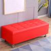 GLigeT Shoe Bench Rectangular Sofa StoolShoe Change StoolBedside StoolMultifunctional Storage Storage StoolDressing RoomFitting RoomLeather Stools Shoe Bench with Seat(Red,90 * 40 * 40cm) view 3