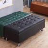 GLigeT Shoe Bench Rectangular Sofa StoolShoe Change StoolBedside StoolMultifunctional Storage Storage StoolDressing RoomFitting RoomLeather Stools Shoe Bench with Seat(Red,90 * 40 * 40cm) view 4
