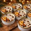 Personalized Coffee Scented Soy Wax Candle Favors with Cinnamon Stick & Dried Orange  Rustic Wedding, Bridal & Baby Shower, Birthday, Christmas Event Gifts (10200 Bulk Available) view 3
