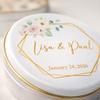 Personalized Coffee Scented Soy Wax Candle Favors with Cinnamon Stick & Dried Orange  Rustic Wedding, Bridal & Baby Shower, Birthday, Christmas Event Gifts (10200 Bulk Available) view 4