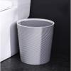 YUJUNDZSW Waste Bin Plastic Wastebasket, Nordic Style Press Ring Trash Can Round Plastic Garabage Can for Kitchen Bathroom Living Room Office Dorm, Waste Paper Basket Rubbish Bin(Grey,12L) view 4
