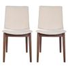 Ashcroft Furniture Co Praestigia Italian Style Solid Wood Linen Fabric Upholstered Chair in Beige view 1
