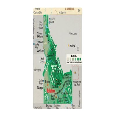 Puxufody Maps of Idaho Towels Beach,Bath Towels Lighter Weight Bathroom Swimming Towels 73x35cm