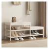 GLigeT Shoe Bench Shoe Rack Bench, Entryway Bench, Shoe Rack, Shoe Organizer for Entryway, Hallway and Bedroom Shoe Bench with Seat(100 * 32 * 45cm) view 4