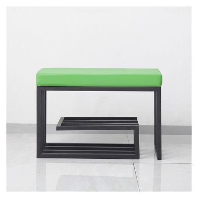 GLigeT Shoe Bench Shoe Rack Bench for Entryway, Free Standing Shoe Racks, Small Shoe Rack Bench with Organizer Shelf for Hallway, Bedroom, Living Room Shoe Bench with Seat(Green)