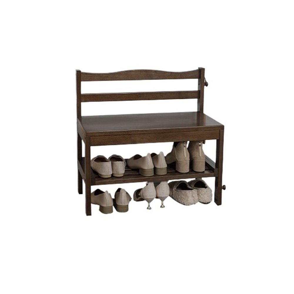 GLigeT Shoe Bench Small Shoe Bench for Entryway Shoe Bench with Backrest Shoe Bench with Storage and Seating, Small Bench Seat Entryway Shoe Rack with Bench Shoe Bench with Seat(02)