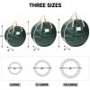 BALEINE Wreath Storage Container, 2 Pack Christmas Wreath Storage Bag with Tear Resistant PE Material and Reinforced Handle for Holiday Xmas (Green, 24"x8") view 4