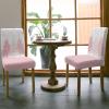 Pink Christmas Tree Dining Chair Cover Set of 6,Snowflakes Winter Boho Dot Plaid Stretch Chair Protectors Slipcover,Spandex Kitchen Chair Seat Back Cushion Slip Cover for Dining Room,Party,Hotel view 4