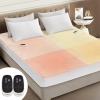 Caperia Multizone Waterproof Heated Mattress Pad, Individual Body & Feet Electric Mattress Bed Warmer 9 Heat Settings, 1-12 Hours Auto Off, Deep Pocket, Fast Heating, Machine Washable Queen, 60" x 80" view 1