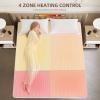 Caperia Multizone Waterproof Heated Mattress Pad, Individual Body & Feet Electric Mattress Bed Warmer 9 Heat Settings, 1-12 Hours Auto Off, Deep Pocket, Fast Heating, Machine Washable Queen, 60" x 80" view 2