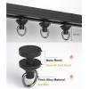 TZUFA Sliding Curtain Rail Aluminum Ceiling Curtain Track Heavy Duty Curtain Poles Ceiling Mounted Curtain Rod for Curtains, RV, Closet, Room Divider(White,300cm/2 * 150cm) view 4
