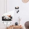NHYDSPQ Wall Mounted Key Holder,Cute Black and White Panda Print Key Hanger,Wall Mounted Key Racks,Mail Organizer Wall Mount Hanging Key Rack view 4