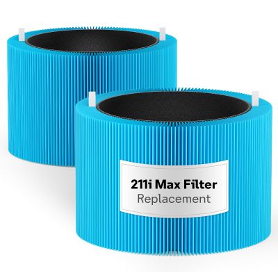 Leemone 2 Pack Blue Pure 211i Max AllergenBlock Filter Replacement Compatible with Blue Pure 211i Max Air Puri-fier, True HEPA & Activated Carbon Replacement Filter, Compare to Part #F2MAX