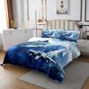 Warplane Kids Bedspread King Size,Aviation Aircraft Warship Coverlet Set,Boys Men Room Decor,Modern Fighter Airplane Fashion Quilted Coverlet,Ocean Blue Bedding Quilt,2 Pillowcases view 2