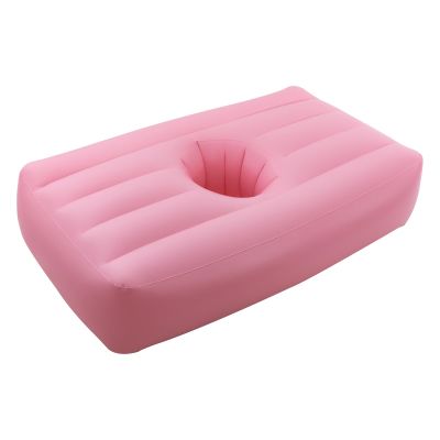 Pink BBL Bed with Hole, PVC Brazilian Butt Lift Mattress Post Surgery Supplies Recovery Kit BBL Blow Up Mattress Inflatable Couch Waterproof Air Mattress Medical Sofa Chair After Surgery for Sleeping