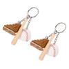 PRETYZOOM 2pcs Baseball Keychain Softball Charm Keyring for Boys Girls Sports Vintage Gifts view 1