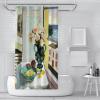 MUKULING Fauvism Style Extra Wide Beach Shower Curtain Henri Matisse Flowers in Front of a Window Bathroom Shower Curtain Sets Hotel Quality W72xL96in view 3