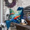 Caroline's Treasures Nautical Collection Decorative Throw Pillow, 18Hx18W, Koi Fish 2798 view 4