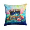 Caroline's Treasures Nautical Collection Decorative Throw Pillow, 14Hx14W, Treasure Chest 2836 view 1