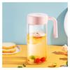 LANHUAJ Kettles Large-Capacity Glass Pitcher with Precision Graduation Line Glass Carafe with Handle and Lid Can Automatically Opened and Closed Canteen(A) view 1