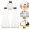 ABOOFAN 3pcs Wedding Sand Ceremony Set Transparent Drift Bottles Cork Stopper for Sand Art Keepsake Jars and Wedding Decorations view 3