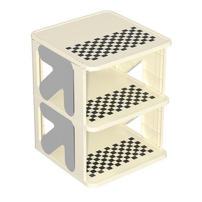 DYINGZL Closet Vertical Shoe Rack Organizer, Collapsible Narrow Free Standing Shoe Rack, Space Saving Entrance Organizer(3 Tier)