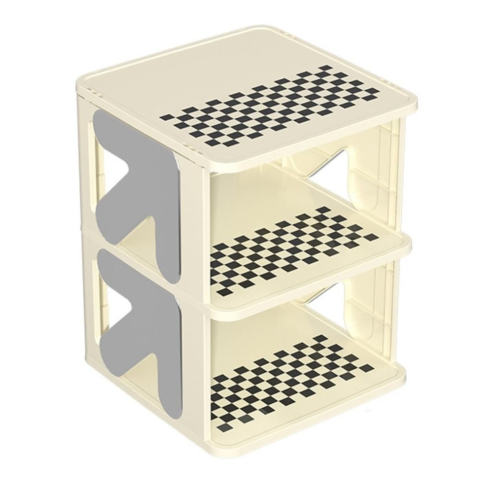 DYINGZL Closet Vertical Shoe Rack Organizer, Collapsible Narrow Free Standing Shoe Rack, Space Saving Entrance Organizer(3 Tier)