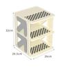 DYINGZL Closet Vertical Shoe Rack Organizer, Collapsible Narrow Free Standing Shoe Rack, Space Saving Entrance Organizer(3 Tier) view 3