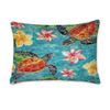 DESTACOZIE Personalized Sea Turtle Quilt  Twin, Queen, or King Size | Hibiscus Polynesian Tribal Turtle Bedding | Hawaiian Turtle Theme Quilt view 3