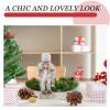 4pcs Wooden Nutcracker Figurines Christmas Decor for Xmas Party Tables view 4