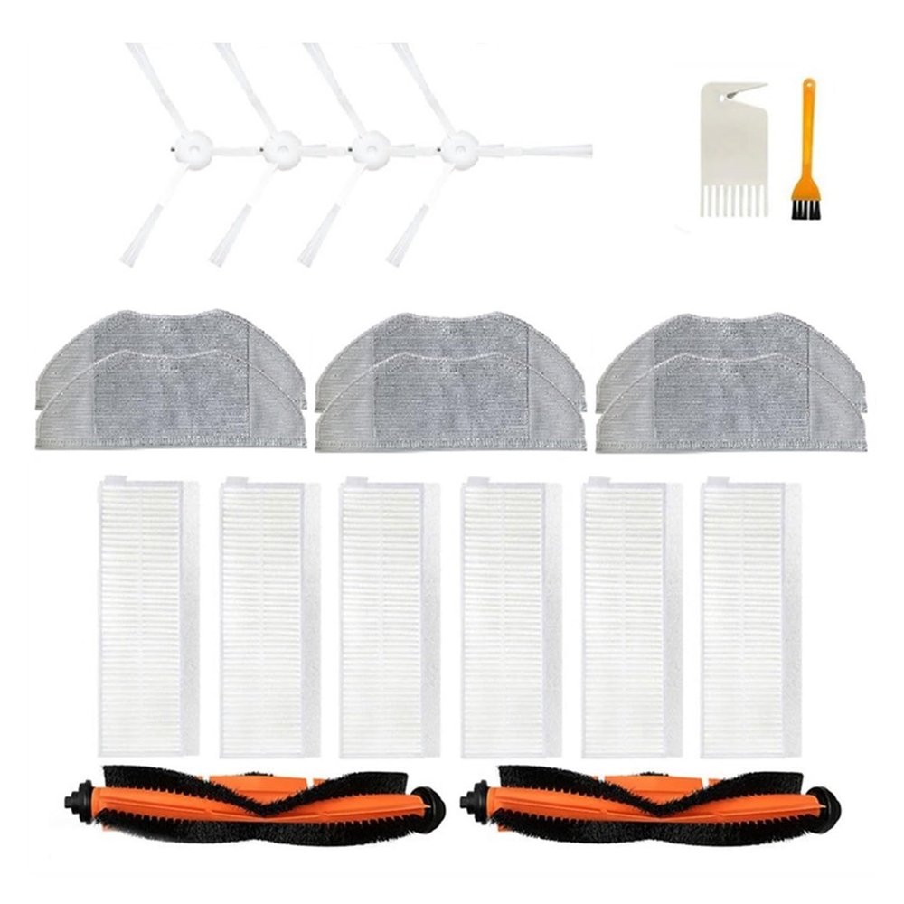 LANLANXIN Main Side Brush Hepa Filter Mop Rag Replacement. Compatible for Viomi V3 Max Robot Vacuum Cleaner Spare Parts Accessories