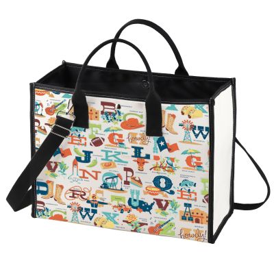 BWWKTOP Texas State Travel Tote Bag - Souvenirs & Gifts for Texas Trips