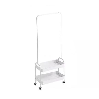 ZCSO Corner Coat Rack Home Floor-Standing Multi-Functional Coat Rack Small Mobile Clothes Storage Type Coat Rack Storage Rack Standing Coat Rack