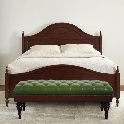 Bedroom Bench for End of Bed, Rustic PU Leather Upholstered Ottoman Bench Farmhouse Dining Table Bench Sofa Footrest Stool Button Tufted Shoe Bench with Wood Legs for Living Room, Entryway(110x40x45cm