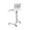 Donext Standing Desk, Standing Desk Adjustable Height, Standing Desk with Wheels, Ergonomic Home Office Computer Workstation, White view 1