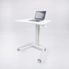 Donext Standing Desk, Standing Desk Adjustable Height, Standing Desk with Wheels, Ergonomic Home Office Computer Workstation, White view 3