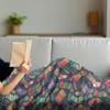 Ambesonne Christmas Throw Blanket, Colorful Xmas Stockings with Stars Pine Tree Leaves and Present Boxes, Flannel Fleece Accent Piece Soft Couch Cover for Adults, 50" x 70", Mustard and Multicolor view 4