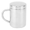 Coffee Mugs, Tea Cup Portable 304 Stainless Steel Water Cup with Lid Handle Drinking Milk Cup for Home Outdoor Travel (300ML) view 4
