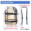 5 Gallon Glass Fermenting Carboy Easy-Carry Straps, Glass Bottle Protector, Adjustable and Strong for Easy, Safe, Secure Lifting, Moving, Carrying jug Bottle, Fit 3 to 6 Gallon,Cotton, No Carboy view 2