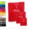 3 Pack Sports Personalised Bath Towel with Name Beautifully Embroidered Name Cotton Towel Personalized Gift (Rings, 55x27.5 + 39x20 + 20x11.8 inch) view 1