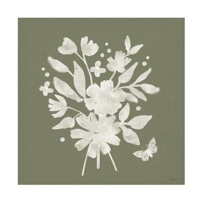Trademark Fine Art Canvas Wall Art - Anne Tavoletti 'Full Bloom IX' Wall Art for Living Room, Bedroom, or Office Dcor