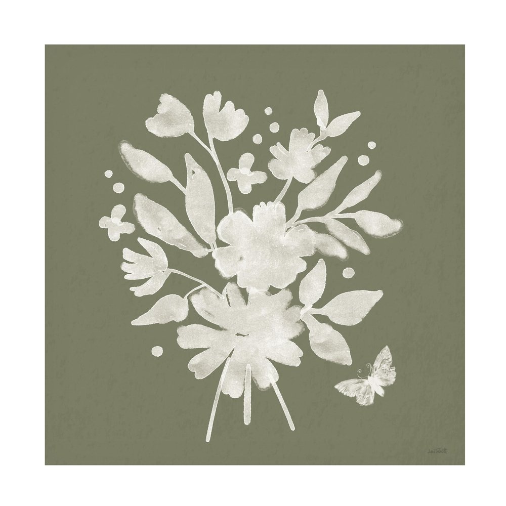 Trademark Fine Art Canvas Wall Art - Anne Tavoletti 'Full Bloom IX' Wall Art for Living Room, Bedroom, or Office Dcor