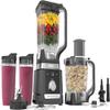 Ninja CO905KS Deluxe Kitchen System, 1600 WP Auto-IQ Base, 88-oz. Picther, 9-cup Deluxe Food Processor, (2) 24-oz. Single-Serve Cups view 1
